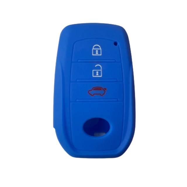 For Toyota 3 button key silicone case black blue red color