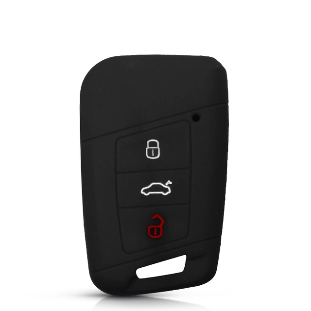 For VW B8 3 button key silicone case black blue red color