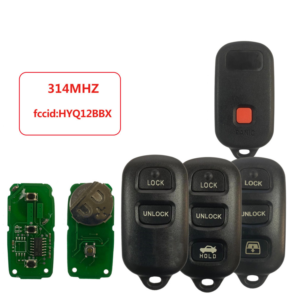 For Toyota 2+1 / 3+1 button remote key with 314mhz  FCCD: HYQ12BBX/BAN