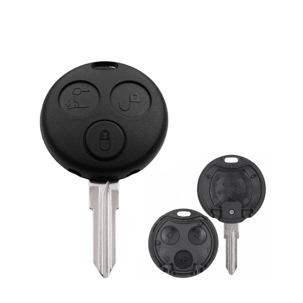 For Mercedes SMART 3 Button key Blank With 2 Infrared Holes