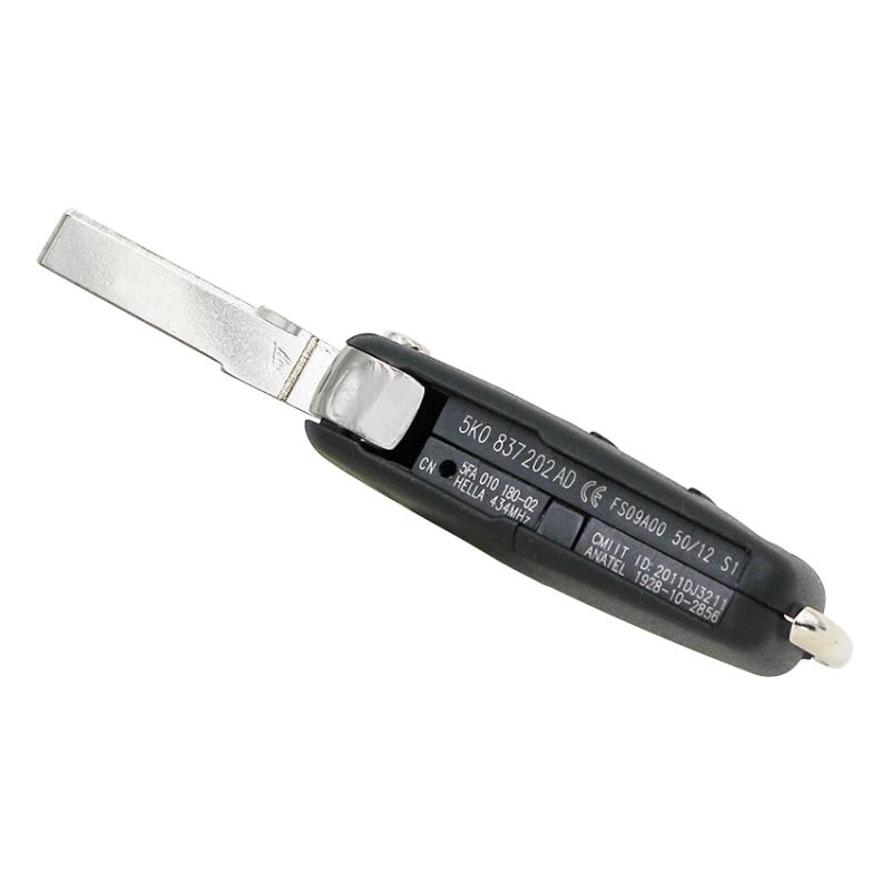 For VW 2 button remote key 433mhz with original id48 chip FFCID 5K0837202AD
