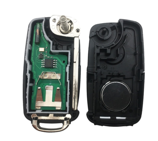 For VW 2 button remote key 433mhz with original id48 chip FFCID 5K0837202AD
