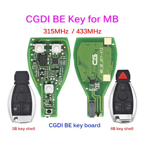 Original CGDI MB CG BE remote Key V1.2 for All Benz 315MHZ/433MHZ work for CGDI programmer