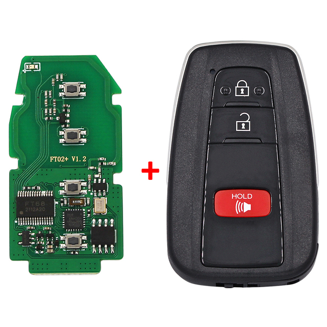 Lonsdor FT02-PH0440B smart key Update Version of FT11-H0410C 312/314/433.58/434.42Mhz for Toyota Lexus, Frequency Switchable