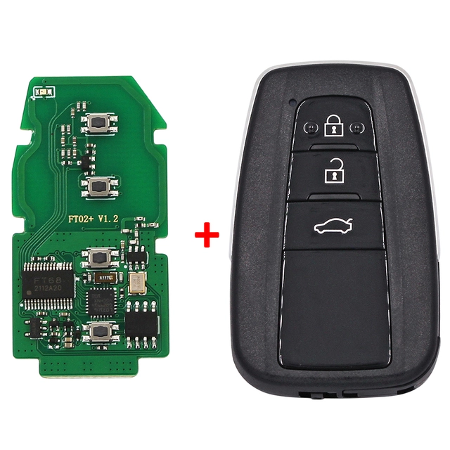 Lonsdor FT02-PH0440B smart key Update Version of FT11-H0410C 312/314/433.58/434.42Mhz for Toyota Lexus, Frequency Switchable