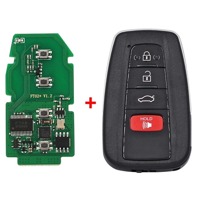 Lonsdor FT02-PH0440B smart key Update Version of FT11-H0410C 312/314/433.58/434.42Mhz for Toyota Lexus, Frequency Switchable