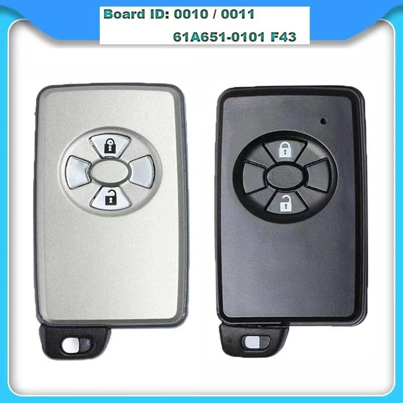 For Toyota Yaris RAV4 Auris 2 button smart key 433mhz FSK with 8A chip model: BA7EQ