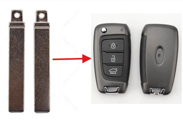 Key blade For Hyundai Kona 2017 3/4 button remote key shell