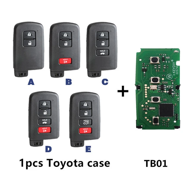 TB01 KEYDIY KD Smart Key Universal Remote Control with 8A Transponder and Shell for Toyota Corolla RAV4 Camry/Lexus FCCID:0020