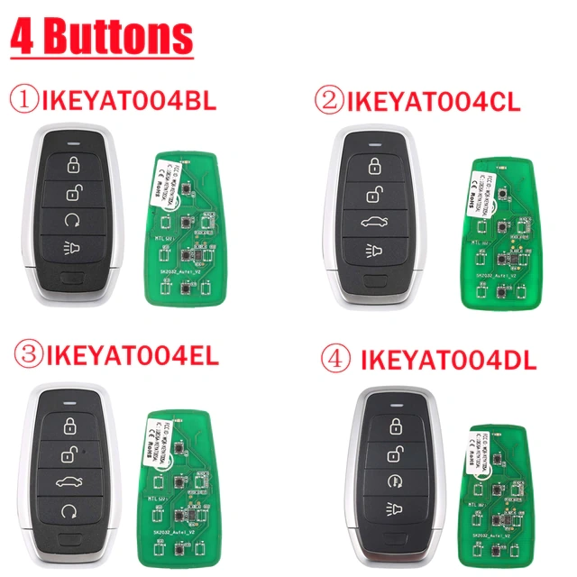 AUTEL MaxiIM IKEY Standard Style 4 button Smart Key used for Autel machine program