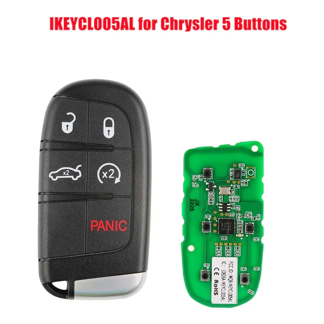 AUTEL MaxiIM IKEY Chrysler Style IKEYCL005AL 5 button Smart Key used for Autel machine program