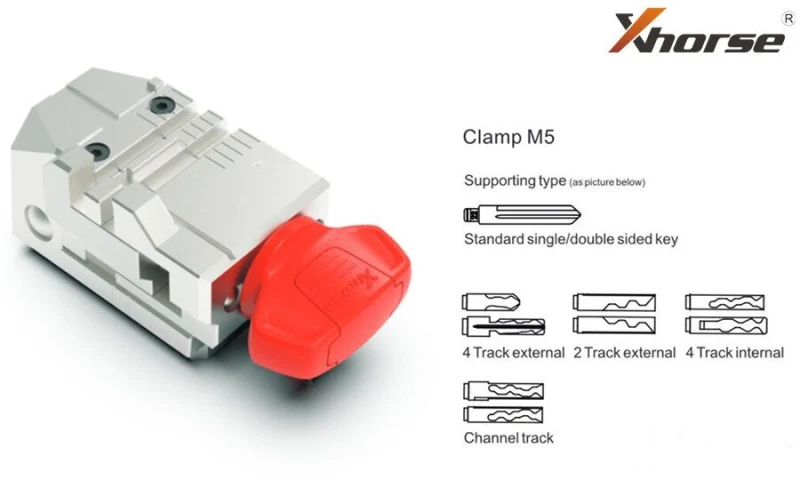 Xhorse M5 Clamp work with Dolphin XP-005L/Condor MINI Plus II/XP-005/ MINI Plus