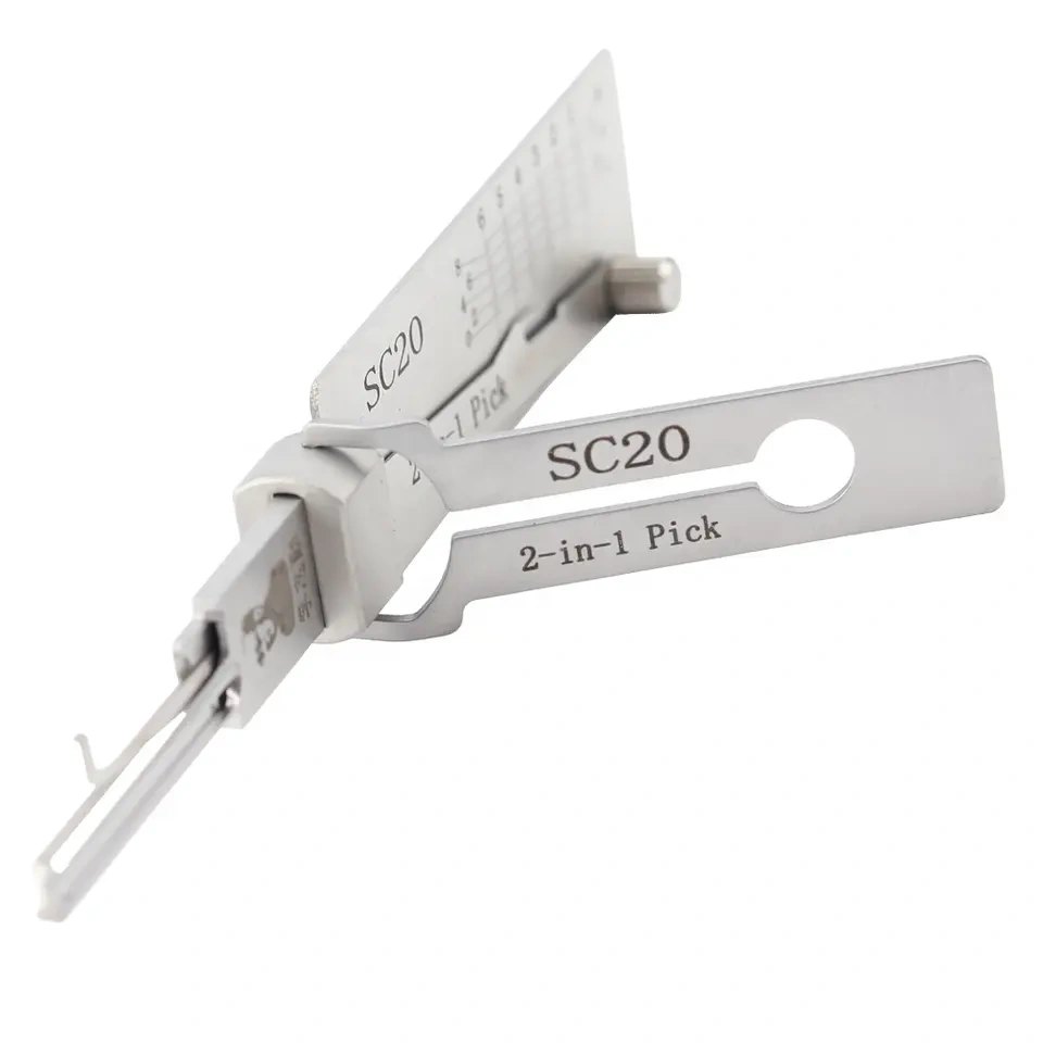 Original LISHI tool SC20 2 in 1 Lock Pick and Decoder