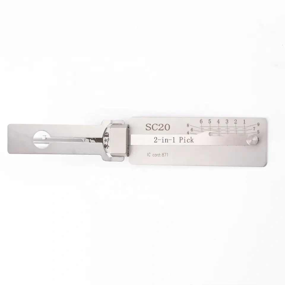 Original LISHI tool SC20 2 in 1 Lock Pick and Decoder