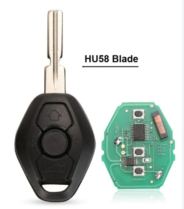 For BMW 1 3 5 7 Series CAS2 system 315mhz/433Mhz/868mhz 7945 chip remote key with 2 track
