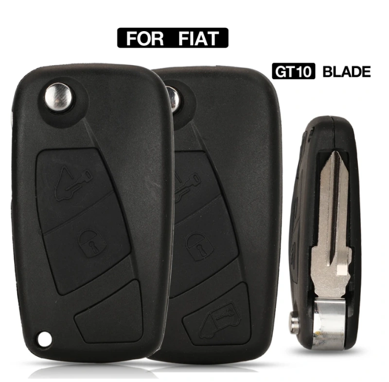 For Fiat 2/3 button Flip Folding Key Shell For Fiat Iveco Daily MK4 2006 2007 2008 2009 2010 2011 GT10 Key Blade