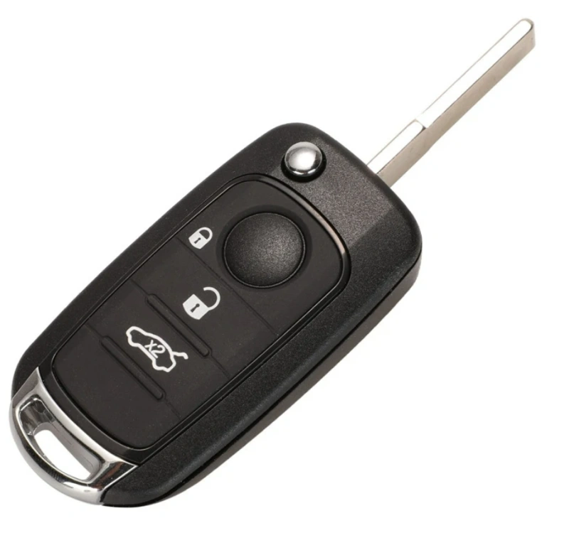 For Fiat 3/4 Button Folding Remote Car Key Shell For Fiat Egea Tipo 500X With Flip Uncut Blade SIP22