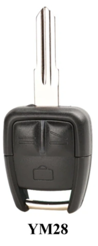 For 3 Buttons Remote Car Key Shell for Vauxhall Opel Astra Zafira Omega Vectra Uncut Blade HU100/HU43/HU46/YM28