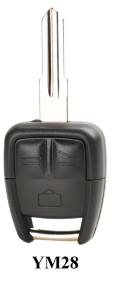 For 3 Buttons Remote Car Key Shell for Vauxhall Opel Astra Zafira Omega Vectra Uncut Blade HU100/HU43/HU46/YM28