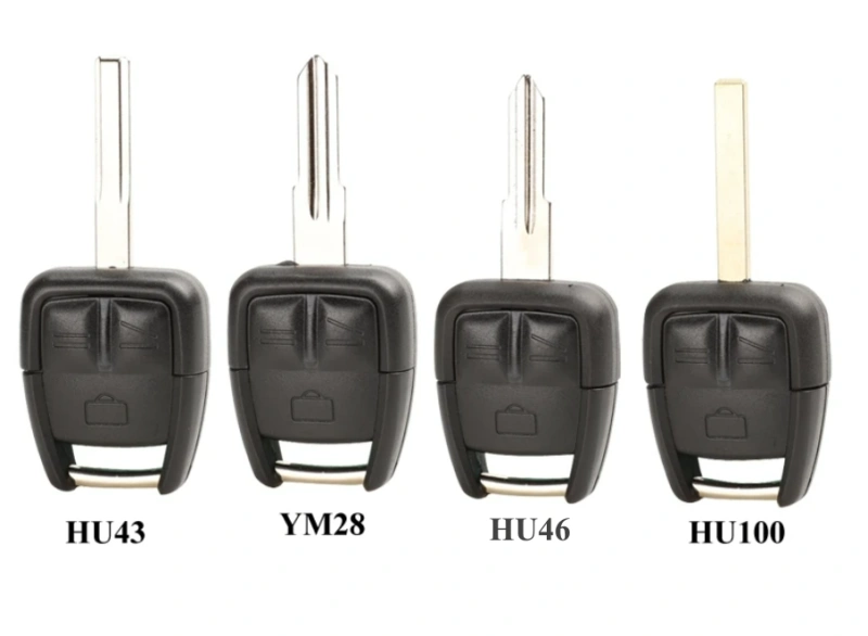 For 3 Buttons Remote Car Key Shell for Vauxhall Opel Astra Zafira Omega Vectra Uncut Blade HU100/HU43/HU46/YM28
