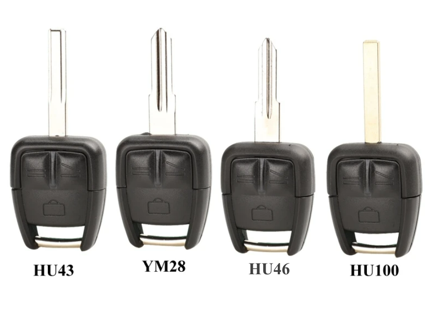 For 3 Buttons Remote Car Key Shell for Vauxhall Opel Astra Zafira Omega Vectra Uncut Blade HU100/HU43/HU46/YM28
