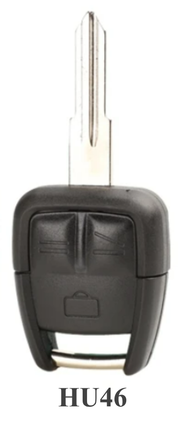 For 3 Buttons Remote Car Key Shell for Vauxhall Opel Astra Zafira Omega Vectra Uncut Blade HU100/HU43/HU46/YM28