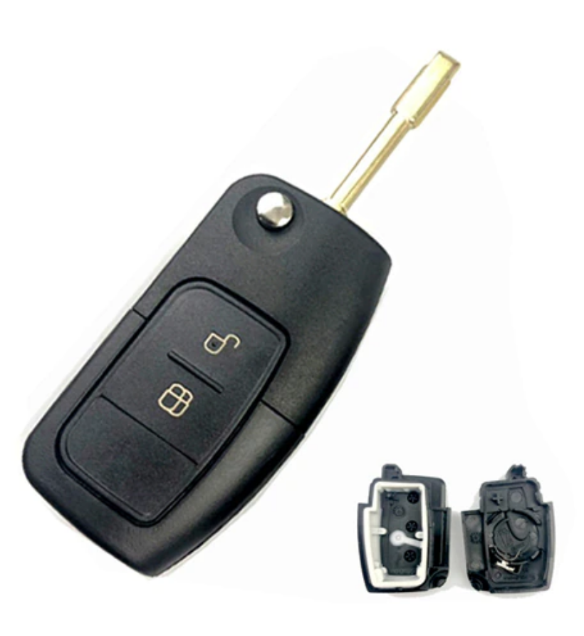 For Ford Focus Mondeo Flip Car Key Shell 2 Button FO21 HU101Blade