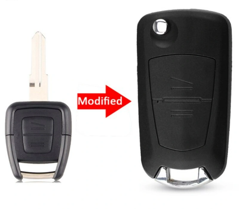 For Vauxhall Opel Astra Zafira Vectra Omega 2 Button Modified Car Flip Remote Key Shell  (HU100/HU46/HU43/YM28 )
