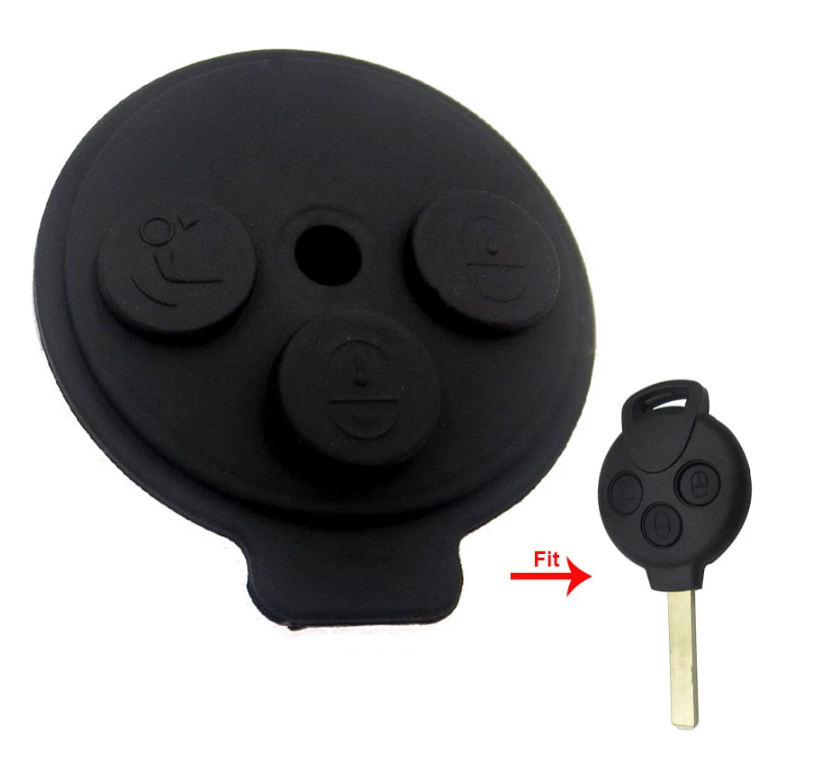 For Mercedes Benz Smart Key rubber Key Pad 1 3 Button