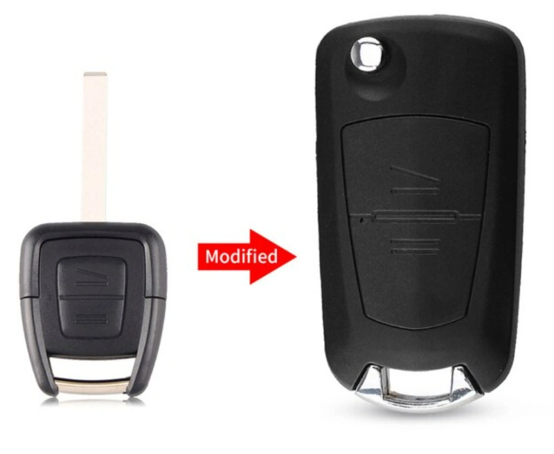 For Vauxhall Opel Astra Zafira Vectra Omega 2 Button Modified Car Flip Remote Key Shell  (HU100/HU46/HU43/YM28 )