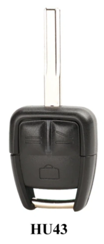 For 3 Buttons Remote Car Key Shell for Vauxhall Opel Astra Zafira Omega Vectra Uncut Blade HU100/HU43/HU46/YM28