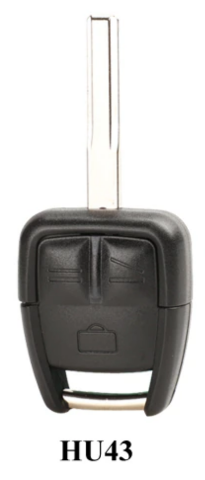For 3 Buttons Remote Car Key Shell for Vauxhall Opel Astra Zafira Omega Vectra Uncut Blade HU100/HU43/HU46/YM28