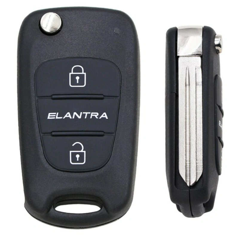 For Hyundai I20 I30 IX35 I35 Elantra 3 Button Flip Remote Auto Car Key Shell Blank
