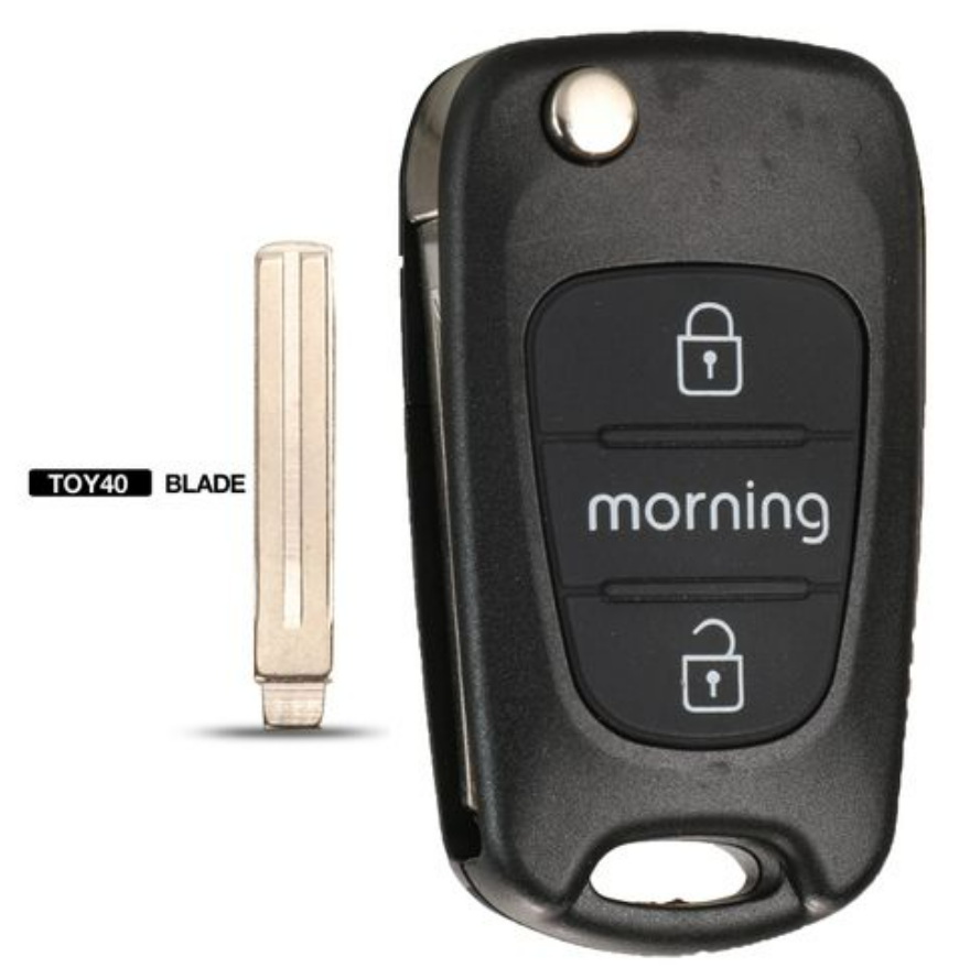 For Hyundai For Kia K2 K5 morning Car 3 Buttons Folding Keys Blank shell