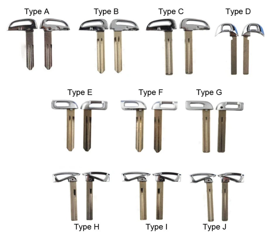For Hyundai Sonata 9 IX25 Tucson Mistra New Santa Fe Elantra(2017) Emergency Small Insert Key blade