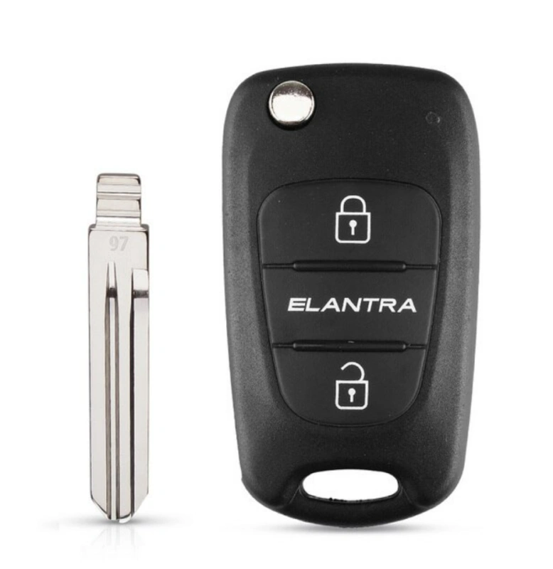 For Hyundai I20 I30 IX35 I35 Elantra 3 Button Flip Remote Auto Car Key Shell Blank