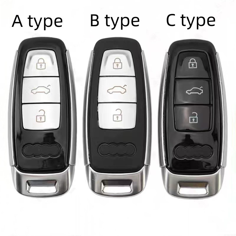 For Audi A8L 3 button Remote Key Shell Replacement