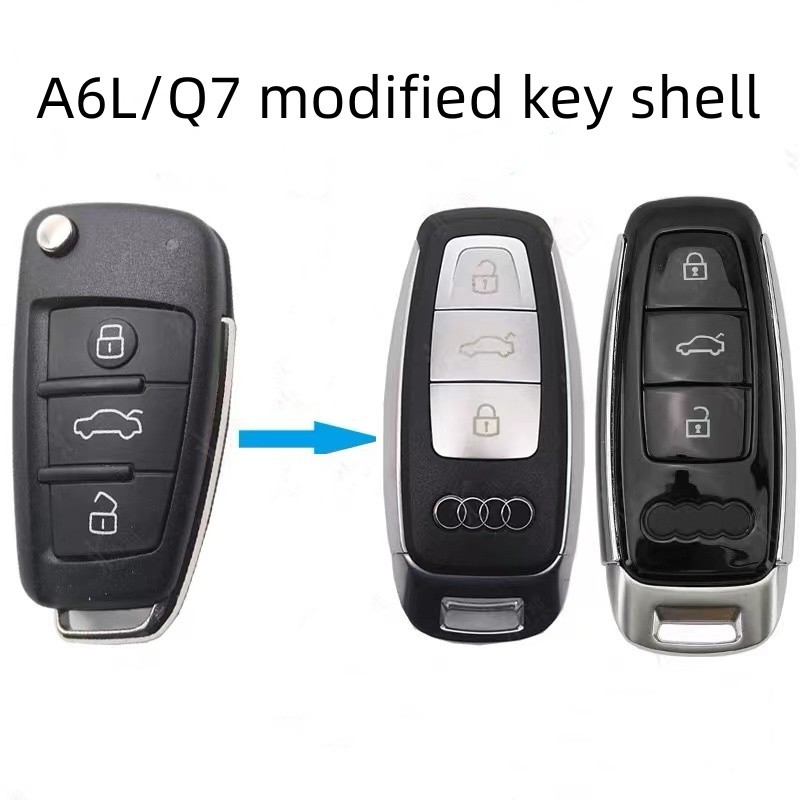 For Audi A6L/Q7 3 button Remote Key modified key shell