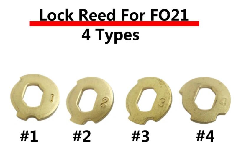 For Ford Mondeo NO 1.2.3.4 Each 20PCS Car Lock Repair Accessories Lock cylinder Reed FO21 Plate