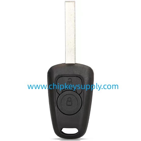 For Opel 2 button remote key shell HU100 key Blade