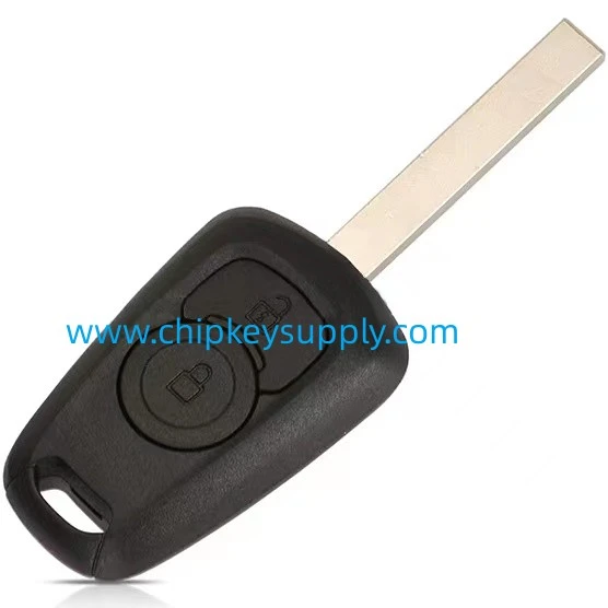 For Opel 2 button remote key shell HU100 key Blade