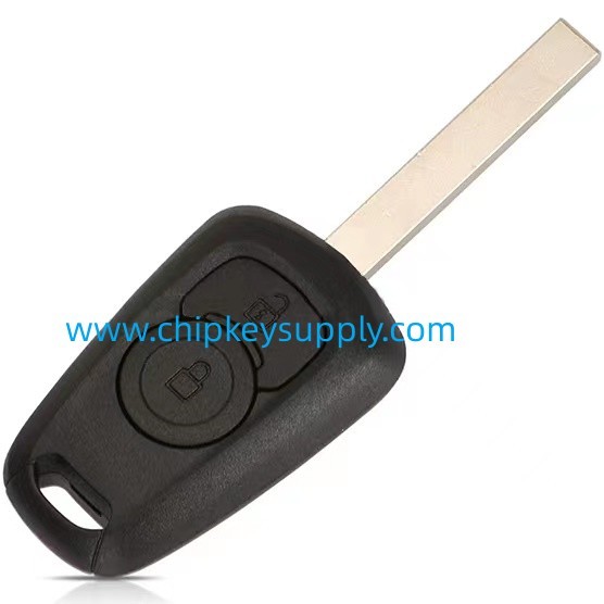 For Opel 2 button remote key shell HU100 key Blade