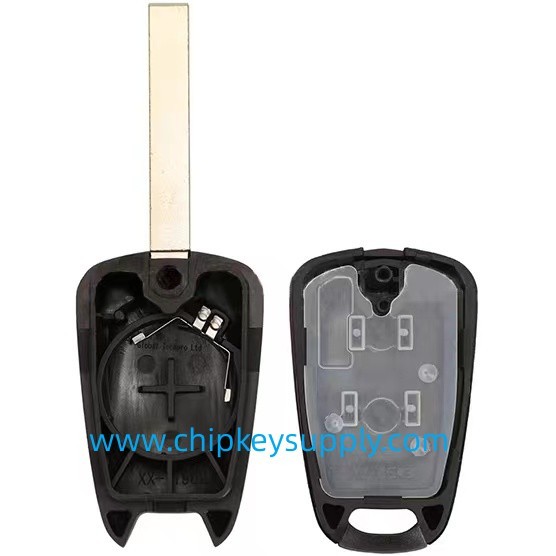 For Opel 2 button remote key shell HU100 key Blade