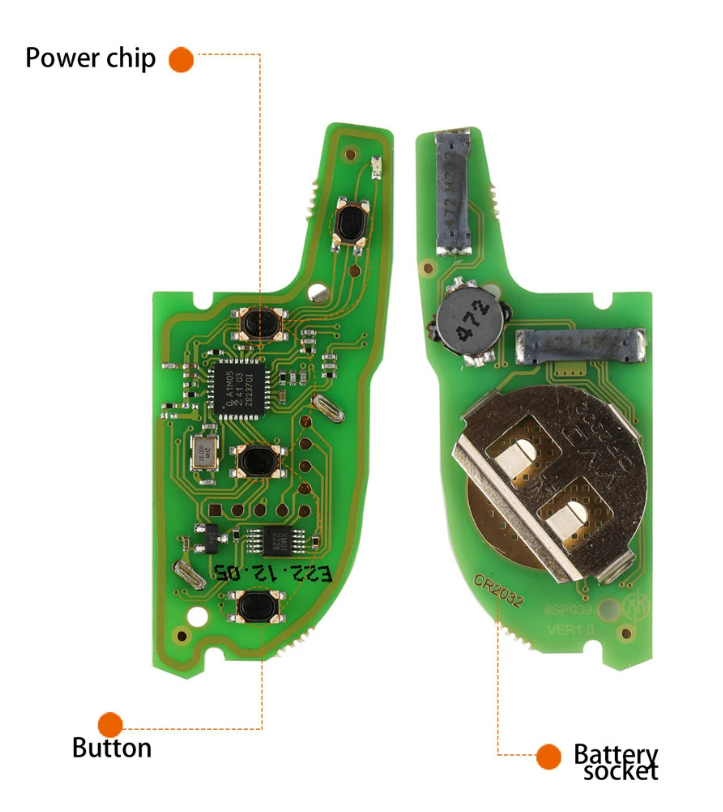 Xhorse XSKFF0EN Knife Style Flip Smart Key with 4 Buttons