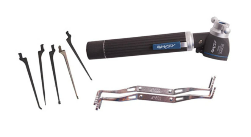 Klom Lock Open repair Tool Eagle Eye Zoom needle and Magnifie View into and magnify