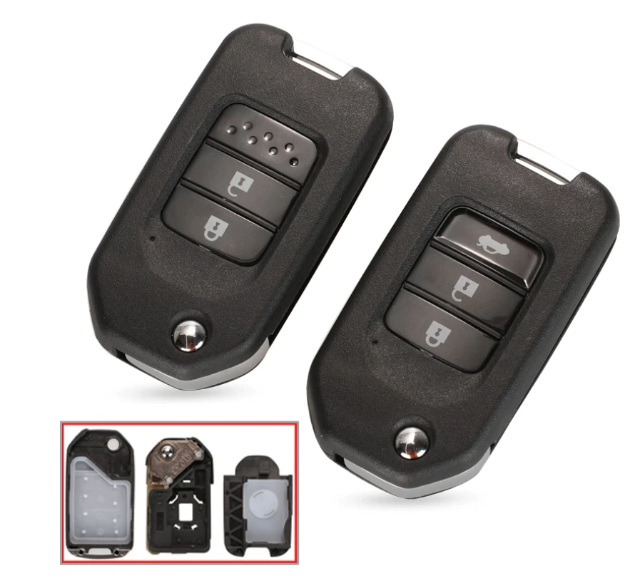For Honda 3 button modified remote key shell