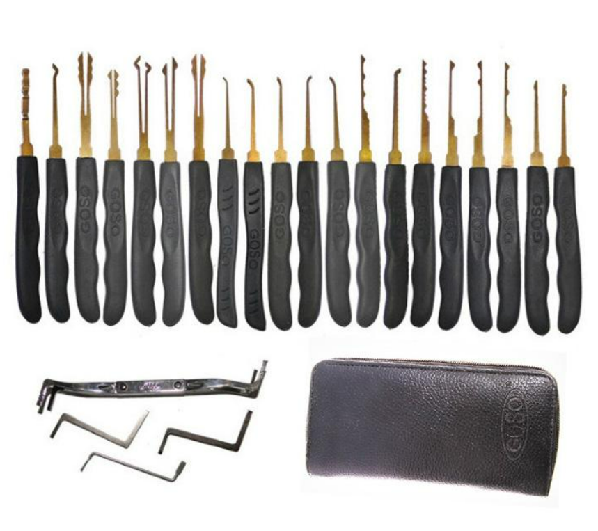 GOSO 25 pcs Lock Pick Set Locksmith Tool