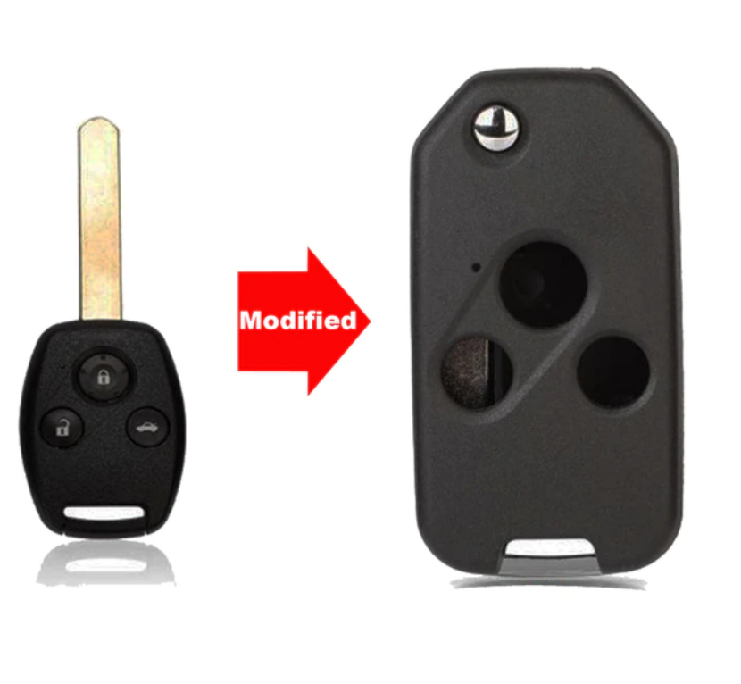 For Honda Accord Civic CRV 2 3 2+1 3+1 Buttons Remote Modified Flip Folding Car Key Shell