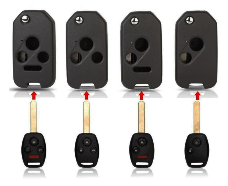 For Honda Accord Civic CRV 2 3 2+1 3+1 Buttons Remote Modified Flip Folding Car Key Shell