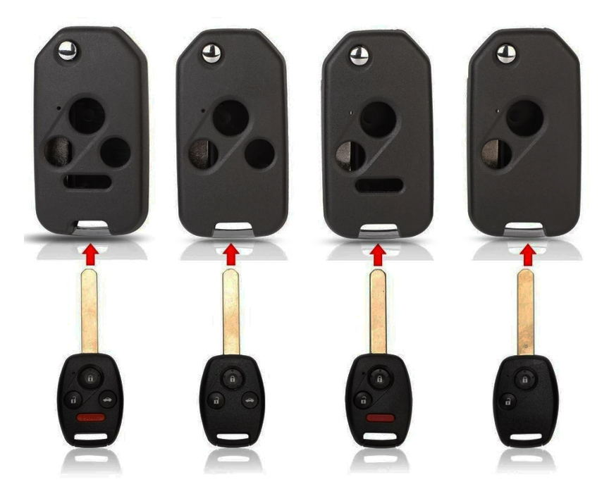For Honda Accord Civic CRV 2 3 2+1 3+1 Buttons Remote Modified Flip Folding Car Key Shell